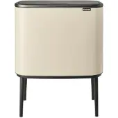 Brabantia Poubelle Bo Touch, dimensions : 540 mm, 312 mm, 680 mm, poids : 5,5 kg, origine : Belgique
