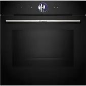 Bosch Serie 8 HMG776NB1 Four encastrable avec fonction micro-ondes 60 cm noir, avec pyrolyse et commandes TouchControl