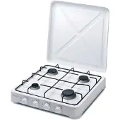 Bastilipo CG-400, Blanc, Plan de travail, Gaz, Émail, 4 zones de cuisson, 4 zones de cuisson