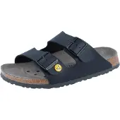 Birkenstock Unisexe, Sandales, Arizona ESD Birko-Flor Normal, Noir, (39)