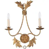 Flambeau Applique murale Elstead Sweet Olive E14 double, dorée