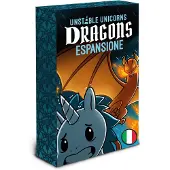 Asmodee , Unstable Unicorns : Dragons, extension de jeu de société, édition italienne