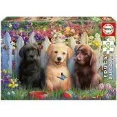 Educa Puzzle de chiots 100 pièces Multicolore One Size