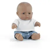 Miniland Babydoll Jouet éducatif garçon latino-américain 21cm