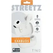 STREETZ Ecouteurs T160 TWS, blanc