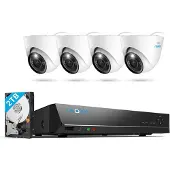 Reolink REO NVS8-12MD4 - Kit enregistreur vidéo réseau avec 4 caméras