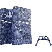 Contact Sales Kit de plastrons PS5 Slim Blue Wave Camo