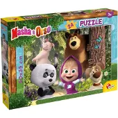 Liscianigiochi Puzzle double face 24el 50x35cm Masha et l'ours. Jouer avec des amis 86078 LISCIANI p12