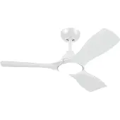 Philips Plafonnier Olas avec ventilateur, 30 W (ventilateur) + 24 W (éclairage), Ventilateur domestique à hélice, Blanc, Plafonnier, Métal, IP20, I
