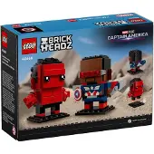 LEGO Figurines Captain America et Hulk Rouge - BrickHeadz 40668