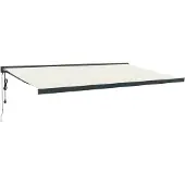 vidaXL Extension de l'auvent 5x3 m tissu et aluminium couleur crème