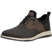 Rieker Chaussure de sport à lacets brun foncé / noir