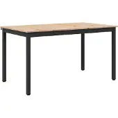 vidaXL Table de salle à manger Nature 150 x 90 x 75 cm Pin massif