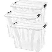 Siena Home Boîte de rangement Anzio 55 l, lot de 3