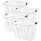Siena Home Boîte de rangement Anzio 55 l, lot de 4