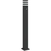 vidaXL Lampe d'allée avec détecteur de mouvement noir 110 cm aluminium