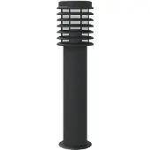 vidaXL Lampe d'allée noire 60 cm acier inoxydable