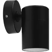 Silamp Applique Murale Noire IP65 pour Ampoule GU10