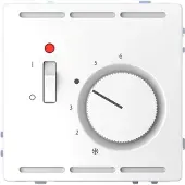 Merten Régulateur de température ambiante 230 V avec interrupteur et plaque centrale (MEG5760-6035)