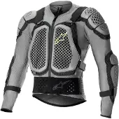 Alpinestars Bionic Action V2, veste de protection ,Gris/Noir/Jaune Néon ,M