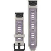 Garmin bracelet de remplacement QuickFit 20mm silicone gris brume/lavande
