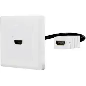Renkforce RF-4538136 Adaptateur HDMI [1x HDMI femelle - 1x HDMI femelle] Blanc Contacts plaqués or 15.00 cm