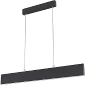 Maytoni Suspension LED, métal, noir mat, L 91cm