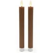 Relaxdays 2 bougies LED en cire (2x)