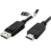 Roline recycled material 11.45.5780 câble vidéo et adaptateur 1 m DisplayPort HDMI Noir