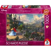 Schmidt Spiele Spiele 57369 Disney, Sleeping Beauty Dancing in The Enchanted Light, Thomas Kinkade Puzzle 1.000 Teile - DISNE 57369