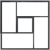 vidaXL Cache-pot de jardin Anthracite 100 x 100 x 50 cm