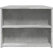 vidaXL Table basse gris béton 102x55x42 cm Bois composite
