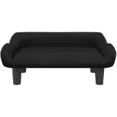 vidaXL Lit pour chien noir 70x40x24 cm velours