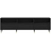 vidaXL Meubles TV, 150 x 30 x 44,5 cm, noir, aspect chêne