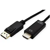 Roline 11.04.5995-10 1 M Displayport Hdmi Noir