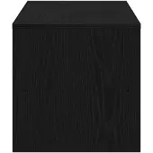 vidaXL Armoire TV noire imitation chêne 120x40x40 cm Bois composite