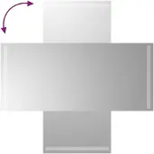 vidaXL Miroir de salle de bain LED 40x90 cm
