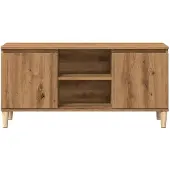 vidaXL Armoire TV Artisan-Chêne 102x35x50 cm Bois composite