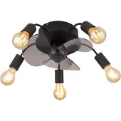 Globo Alisha, Ventilateur, Noir