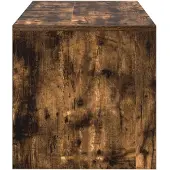 vidaXL Armoire TV chêne fumé 80x40x40 cm Bois composite