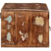 vidaXL Armoire TV murale 100x32x25 cm Vieux bois massif