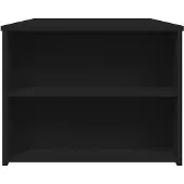 vidaXL Table basse noire 102x55x42 cm Bois composite
