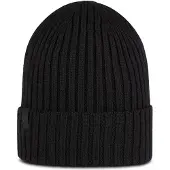 Buff Knitted Beanie Noir