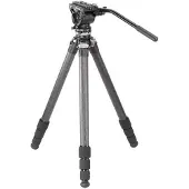 Leofoto Trépied en carbone LS-284CEX Ranger avec socle à niveau + tête vidéo BV-10