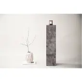 Ebuy24 Ramsvik table basse , piédestal, table d'appoint gris.