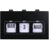 Merkloos Calendrier à bascule en bois et PVC