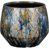Usorteret Flowerpot Harris 1138242, ceramics, Ø 16.5 cm, blue (16.50 x 14 cm)