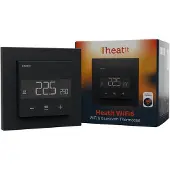 Heatit Thermostat WiFi6 noir mat pour chauffage électrique/à eau