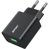 BWOO Chargeur secteur Cda249, USB, 2,4A, noir