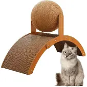 Merkloos Griffoir interactif avec balle ludique pour chats
